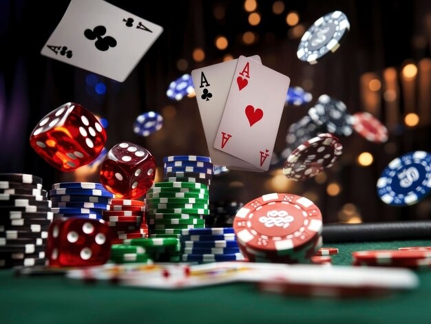 Live dealer studio hosting Casino Hold'em tables on harum4